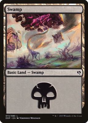 Swamp (072) card from Duel Decks: Zendikar vs. Eldrazi