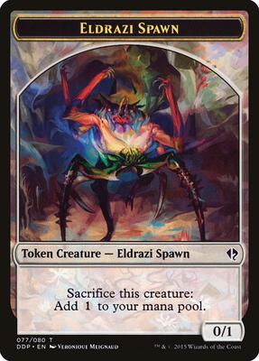 Eldrazi Spawn Token (077) card from Duel Decks: Zendikar vs. Eldrazi