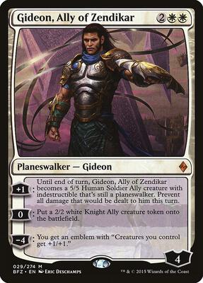 Gideon, Ally of Zendikar card from Battle for Zendikar