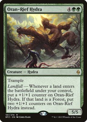 Oran-Rief Hydra card from Battle for Zendikar