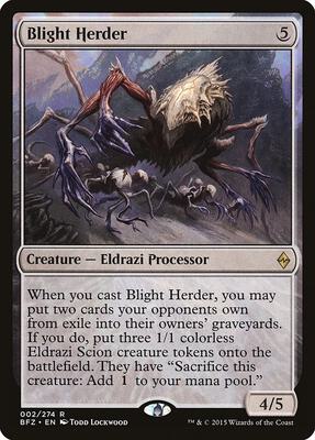 Blight Herder card from Battle for Zendikar