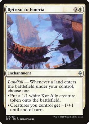 Retreat to Emeria card from Battle for Zendikar