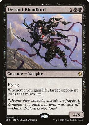 Defiant Bloodlord card from Battle for Zendikar