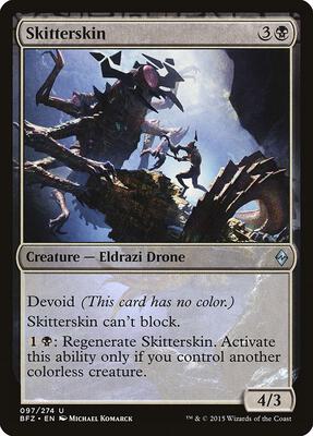 Skitterskin card from Battle for Zendikar