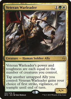 Veteran Warleader card from Battle for Zendikar