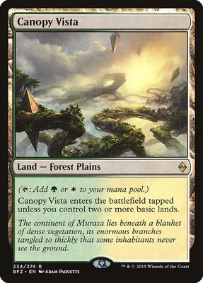 Canopy Vista card from Battle for Zendikar