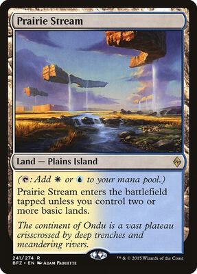 Prairie Stream card from Battle for Zendikar