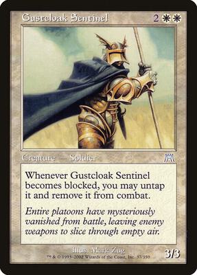 Gustcloak Sentinel card from Onslaught