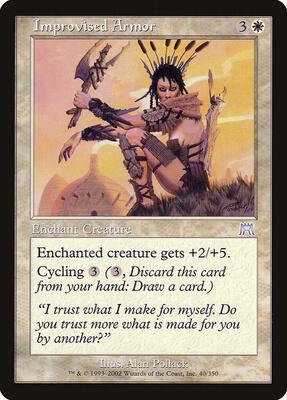 Improvised Armor card from Onslaught