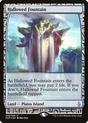 Hallowed Fountain card from Zendikar Expeditions