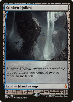 Sunken Hollow card from Zendikar Expeditions