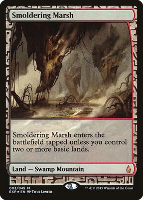 Smoldering Marsh card from Zendikar Expeditions