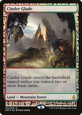Cinder Glade card from Zendikar Expeditions