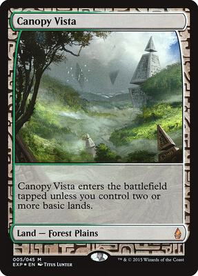 Canopy Vista card from Zendikar Expeditions