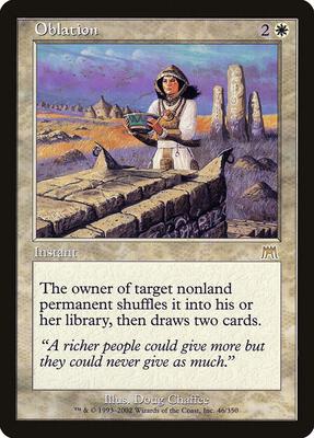 Oblation card from Onslaught