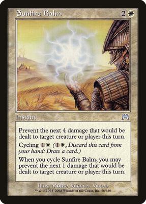 Sunfire Balm card from Onslaught