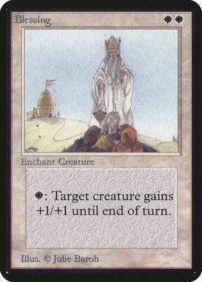 Blessing card from Alpha Edition