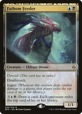 Fathom Feeder card from Battle for Zendikar