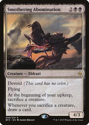 Smothering Abomination card from Battle for Zendikar
