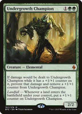 Undergrowth Champion card from Battle for Zendikar
