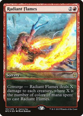 Radiant Flames card from Game Day & Store Championship Promos
