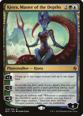 Kiora, Master of the Depths card from Battle for Zendikar
