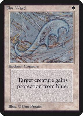 Blue Ward card from Alpha Edition