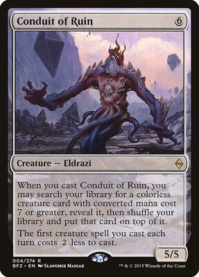 Conduit of Ruin card from Battle for Zendikar