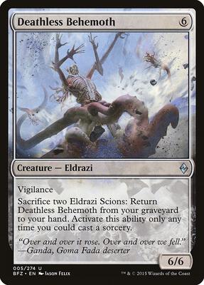 Deathless Behemoth card from Battle for Zendikar
