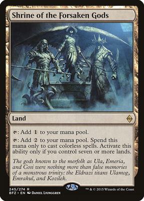 Shrine of the Forsaken Gods card from Battle for Zendikar