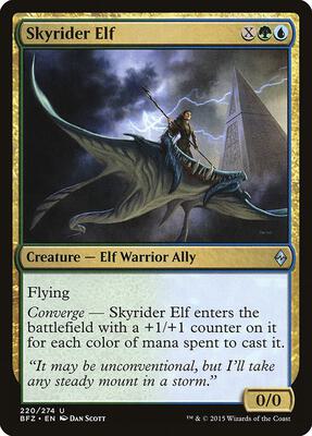 Skyrider Elf card from Battle for Zendikar