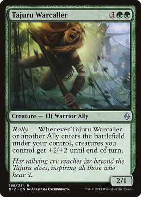 Tajuru Warcaller card from Battle for Zendikar