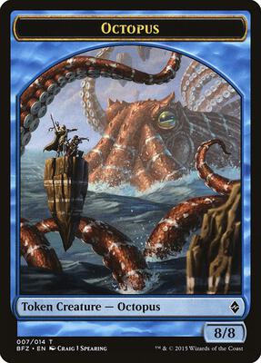 Octopus Token card from Battle for Zendikar