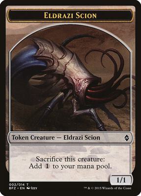 Eldrazi Scion Token (002) card from Battle for Zendikar