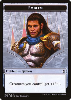 Emblem - Gideon, Ally of Zendikar card from Battle for Zendikar