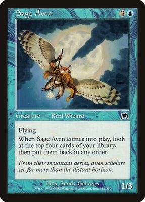 Sage Aven card from Onslaught