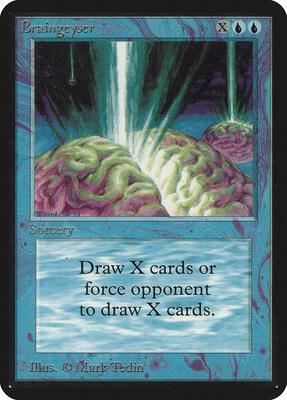 Braingeyser card from Alpha Edition