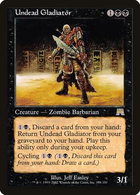 Undead Gladiator card from Onslaught
