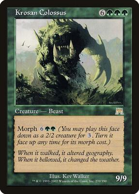 Krosan Colossus card from Onslaught