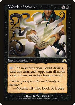 Words of Waste card from Onslaught