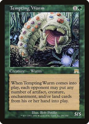 Tempting Wurm card from Onslaught