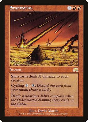 Starstorm card from Onslaught