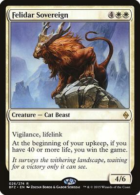 Felidar Sovereign card from Battle for Zendikar