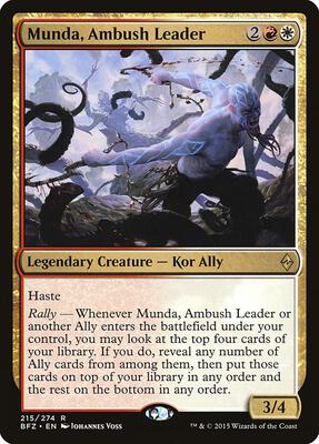 Munda, Ambush Leader card from Battle for Zendikar