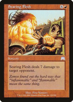 Searing Flesh card from Onslaught