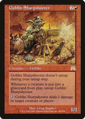 Goblin Sharpshooter card from Onslaught