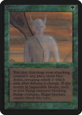 Camouflage card from Alpha Edition