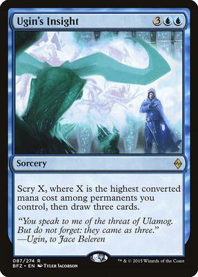 Ugin's Insight card from Battle for Zendikar
