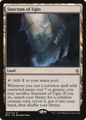 Sanctum of Ugin card from Battle for Zendikar