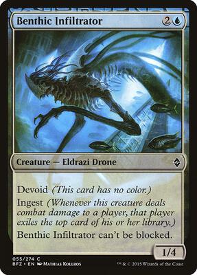 Benthic Infiltrator card from Battle for Zendikar